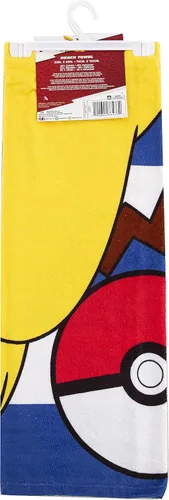 Miniatura 5 de Northwest Toalla de playa Pokémon – Diseño de Pikachu y Poké Ball – Toalla suave y absorbente de 30 x 60 pulgadas para baño, piscina o playa