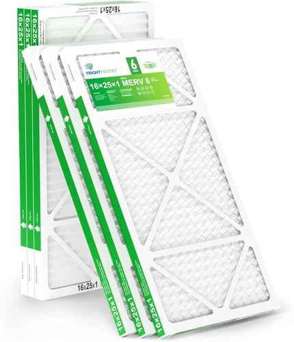 Miniatura 16 de TRIGHTFILTERS 12x12x1 Filtro de aire paquete de 6 unidades, duraderos filtros plisados MERV 8 para hogar HVAC CA y horno, filtro de aire compacto