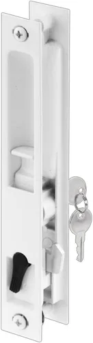 Miniatura 9 de Prime-Line C 1033 juego de manijas de puerta correderas para patio con llave, de material fundido, para puertas de vidrio deslizantes de 1 pulgada a