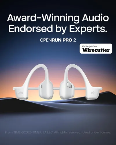 Miniatura 2 de SHOKZ Nuevos OpenRun Pro 2 Mini - Auriculares deportivos de oído abierto y conducción ósea con banda reflectante, resistentes al sudor, auriculares