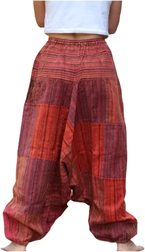 Miniatura 6 de Pantalones Harem 100% algodón, pantalones bohemios de yoga hippie
