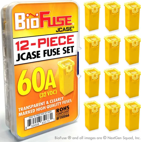 Miniatura 7 de Juego de fusibles de cartucho 30A JCASE de 12 piezas. Se adapta a la mayoría: Nissan, Toyota, Chrysler, Dodge, Chevy, GM y Ford