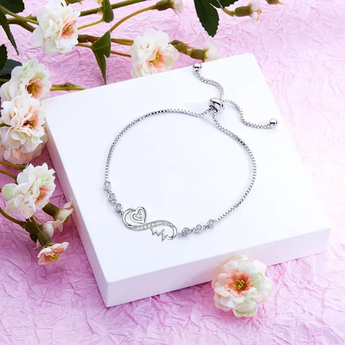 Miniatura 6 de Infinity Love Bracelets for Women Girls Birthday Valentines Day Jewelry Gifts for Her Girlfriend Wife Mom from Daughter Son