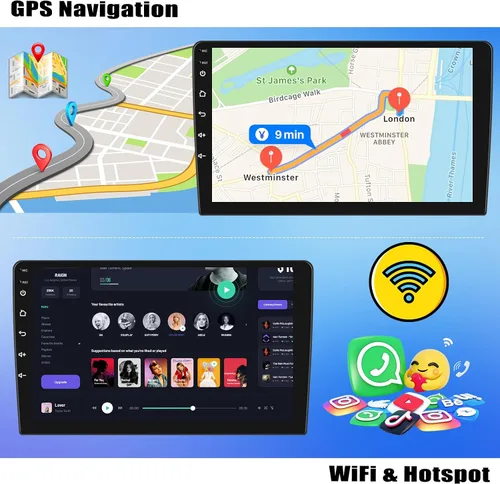 Miniatura 5 de Estéreo de coche Android 13 2+64G para Hyundai Grand I10 2013-2019 con CarPlay Android Auto, radio de pantalla táctil IPS de 9 pulgadas con WiFi