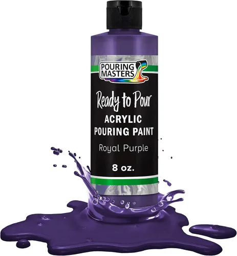 Miniatura 12 de POURING MASTERS Pintura Acrílica Roja Carmesí Lista para Verter - Premium de 8 Onzas Premezclada a Base de Agua - para Lienzo, Madera, Papel, Rojo