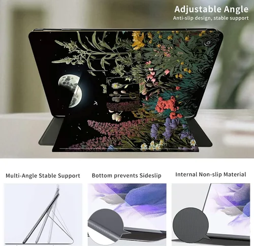 Miniatura 4 de Funda para Samsung Galaxy Tab A8 de 10.5 pulgadas 2022-360 grados giratoria multiángulo de visión protectora con apagado y encendido automático