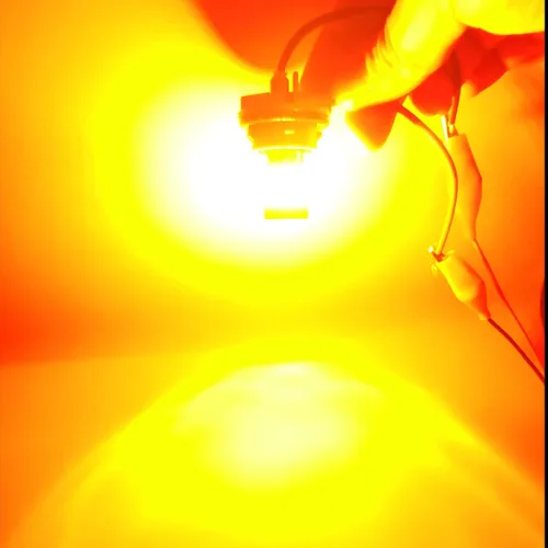 Miniatura 2 de BAU15S PY21W 1156PY 7507 7510 9507 Bombillas LED súper brillantes color amarillo ámbar de 54 SMD 3014 12V-24V para indicadores de posición, luz