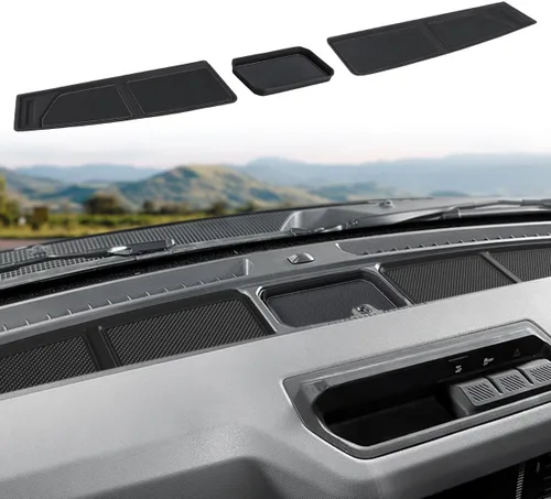 Miniatura 8 de Auovo Bandeja de cubierta de salpicadero compatible con accesorios de Ford Bronco 2021 2022 2023 2024 2025 2026 Bronco 2021 2022 2023 2024 2025 2026