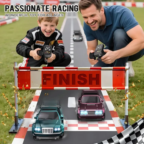 Miniatura 7 de 1/43 Mini Auto RC de Drift con Giroscopio, Auto RC Proportacional 4WD, Autos RC de Grado Hobby 2.4GHZ, Vehículo Modelo RTR, Alta Velocidad de Granate