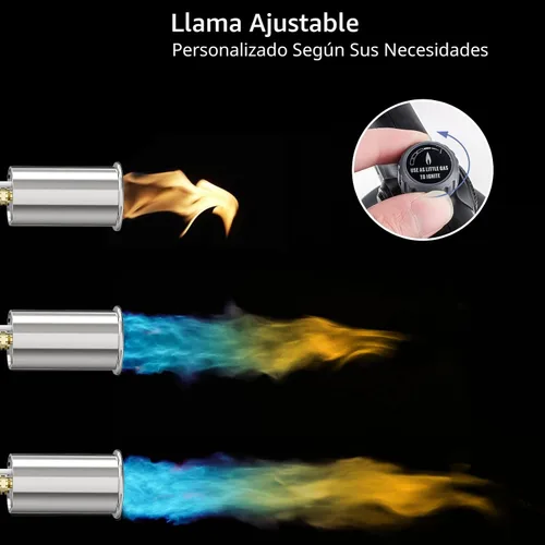 Miniatura 3 de Sondiko Soplete Potente de Propano para Parrilla y Cocina L8010, Sous Vide, Arrancador de Fogata, Quemador de Antorcha de Madera Ajustable para Negro