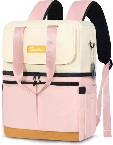 Miniatura 12 de Scothen Mochila Enfriadora con Doble Cubierta y 12 Paquetes de Hielo - Mantiene 36 Latas Frías por Hasta 24 Horas - Mochila Enfriadora Aislada