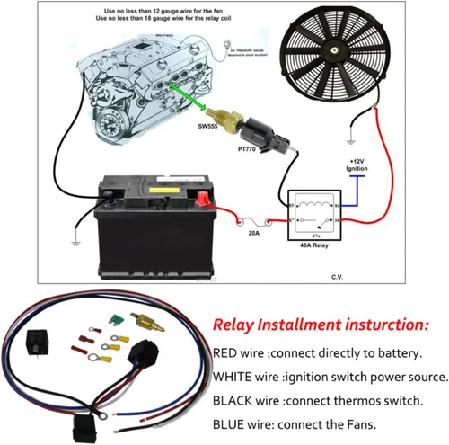 Miniatura 7 de ColQuee CC162 - Radiador de 3 filas+cubierta 2 ventiladores de 12 pulgadas compatibles con G-Body Monte Carlo El Camino Regal Cutlass 1978-1988 79