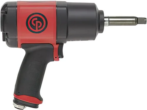 Miniatura 8 de Chicago Pneumatic CP7748-2 Llave de impacto neumática, yunque extendido de 2 pulgadas, carcasa compuesta, martillo doble, par de torsión máximo 959