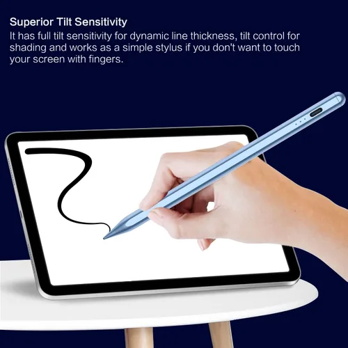 Miniatura 5 de Lápiz óptico para iPad de 6ª a 11ª generación, 10 minutos de carga rápida Apple Pencil compatible con iPad Pencil 2018-2025, Apple Pen para iPad Pro