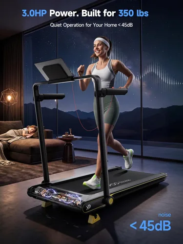 Miniatura 5 de YPOO Walking Pad Treadmill with Incline, 2-in-1 Under Desk Walking Pad with Foldable Handlebar, 0.5-6.2 MPH Portable Treadmill for Home Office, 2.5