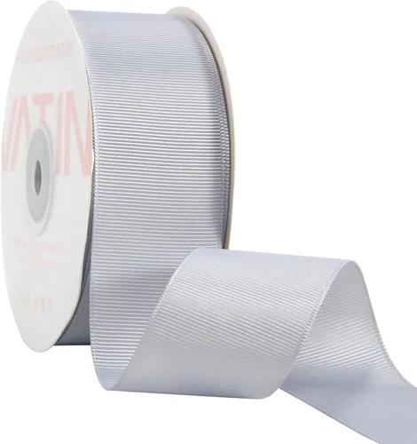 Miniatura 169 de Vatin - Rollo de cinta de grogrén, rollos de 25-50 yardas, perfecto para decoración de bodas, coronas, baby showers, envolturas de paquete de regalo