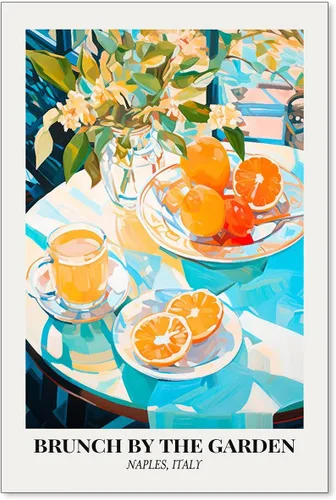 Miniatura 32 de Póster de pintura al óleo colorida de ventana abierta, arte de pared abstracto impresionista famoso y moderno, impresiones de lienzo estético