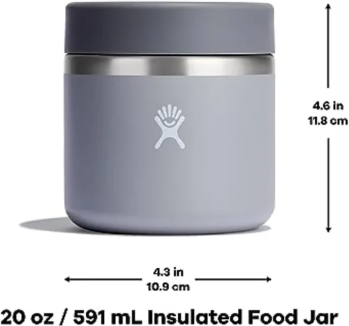Miniatura 6 de Hydro Flask Tarro de comida – Acero inoxidable aislado, contenedor de viaje para comida caliente, almuerzo y sopa 20 onzas, negro