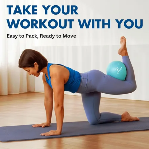 Miniatura 2 de ProBody Pilates Bola de Pilates de 9 Pulgadas - Pequeña Pelota de Ejercicio para Estabilidad, Barra, Núcleo, Entrenamientos Abdominales, Yoga