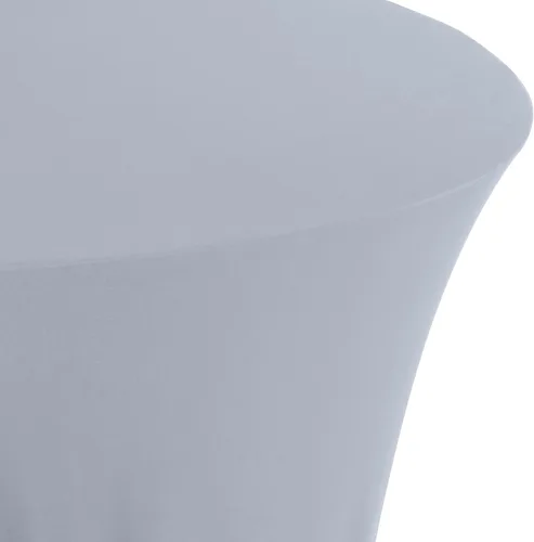 Miniatura 5 de LA Linen Mantel redondo de elastano de 36 x 30 pulgadas de alto, color negro