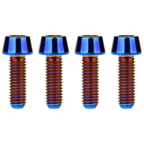 Miniatura 61 de Titanio Ti M6 x 10 16 18 20 25 30 35 40 45 50 55 60 2.559 in Allen - Tornillos hexagonales de 2.559 in, tornillos cónicos, paquete de 4