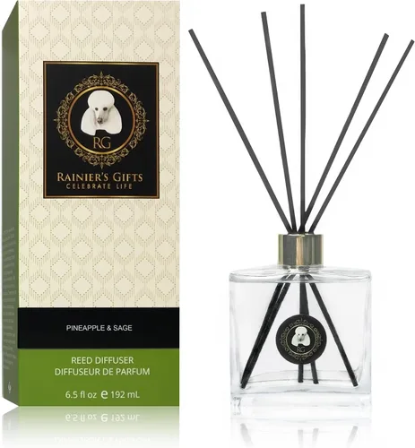 Miniatura 20 de Rainier's Gifts Juego de difusor de varillas (French Country Rose Garden) – Varillas difusoras de aceite perfumado – Ambientador de aromaterapia