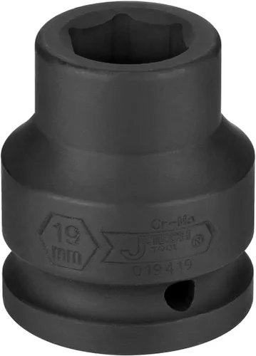 Miniatura 2 de JETECH Toma de impacto estándar de 3/4 de pulgada de 0.748 in, enchufe de impacto métrico de 6 puntos, acero de aleación de molibdeno cromado