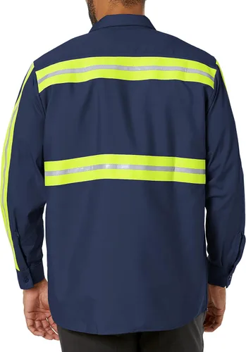 Miniatura 3 de Red Kap Camisa de trabajo industrial con cuello forrado de 2 piezas para hombre
