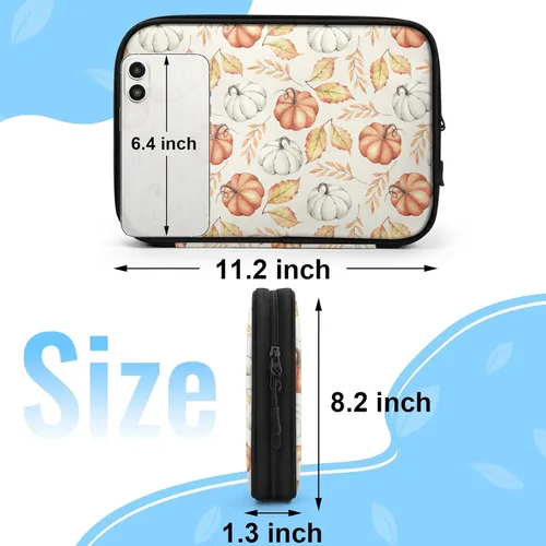 Miniatura 2 de Estuche organizador de viaje de calabaza de arce, bolsa de almacenamiento de cables para cables, cargador, teléfono, disco duro