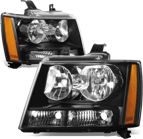 Miniatura 10 de Auto Dynasty - Juego de faros delanteros LED DRL compatible con 2007-2014 Chevy Tahoe Suburban Avalanche, lámparas de proyector para lado