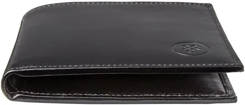 Miniatura 4 de Maxwell Scott - Cartera plegable de piel de lujo para hombre The Vittore Billetera clásica para recibos, Negro