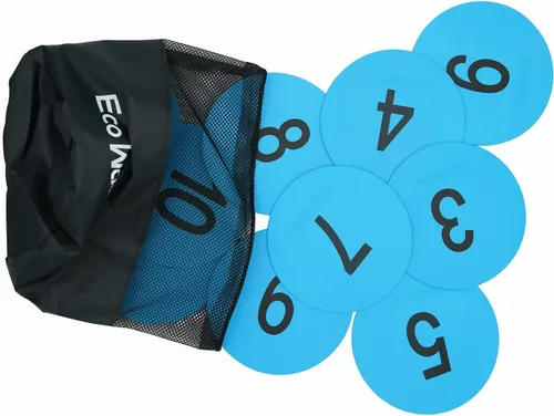 Miniatura 5 de Marcadores de puntos numerados de 6 pulgadas, material TPE antideslizante para el suelo, impermeable, para marcas de campo y cancha, fitness