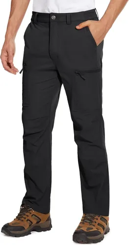 Miniatura 25 de MAGCOMSEN Pantalones de senderismo para hombre, 6 bolsillos, resistentes al agua, pantalones de trabajo de pesca Ripstop, ligeros, de secado rápido