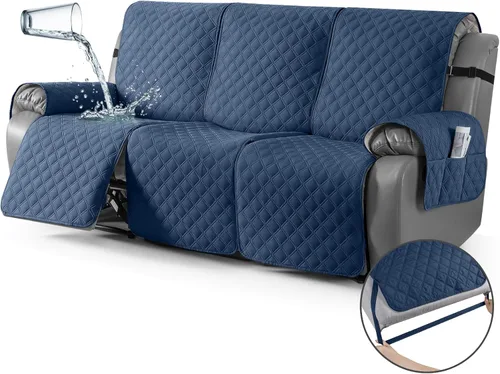 Miniatura 43 de TAOCOCO - Funda antideslizante para silla reclinable, funda para sofá, funda para silla reclinable pequeña con correas elásticas, protector