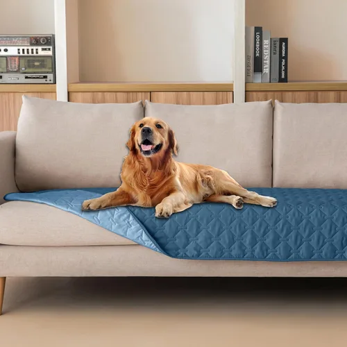 Miniatura 15 de gogobunny Manta 100% Impermeable de Doble Cara para Perros, Cubierta Suave para Cama de Mascotas, Reversible, Protege Muebles, Sillón, Sofá, Coche
