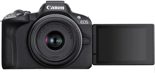 Miniatura 8 de Canon Cámara sin espejo EOS R50 con lentes de teleobjetivo de 0.709-1.772 in y 16.535-31.496 in f/8.3 HD + filtros de lente + funda + paquete