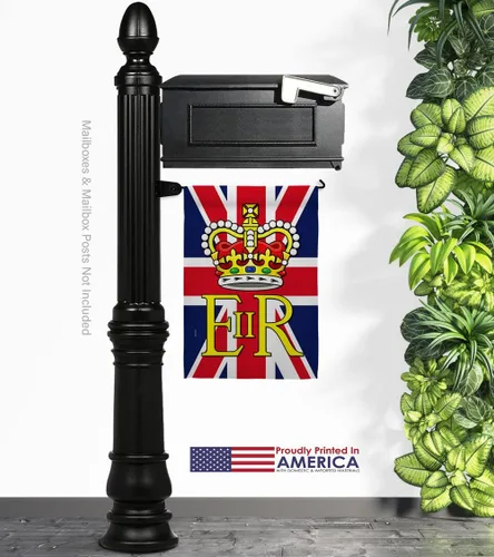 Miniatura 12 de Bandera de jardín Elizabeth Reginal II – Juego de colgador para buzón de correo Sweet Life Sympathy Remembrance Memorial Bereavement Love Support