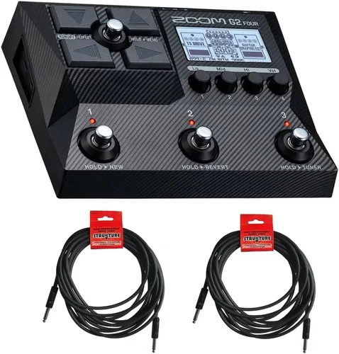 Miniatura 5 de Zoom G2X - Procesador de efectos de cuatro guitarras con más de 75 efectos y modelado de amplificadores, IR multicapa, Looper, patrones de ritmo