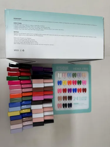Miniatura 9 de Hema Tpo Free Gel Nail Polish Set - 24 Colores 18ml Juego de Esmalte de Uñas en Gel para Principiantes con 6 Piezas de Capa Base Mate y Brillante