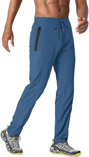 Miniatura 2 de TACVASEN Pantalones de senderismo ligeros para hombre, de secado rápido, con cordón, bolsillos con cremallera