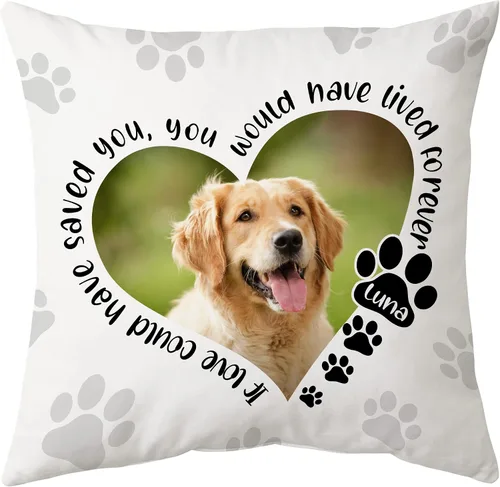 Miniatura 19 de Hyturtle Almohada personalizada conmemorativa de condolencia con inserción - 12"x12" impresa por ambas caras con nombre personalizado y foto