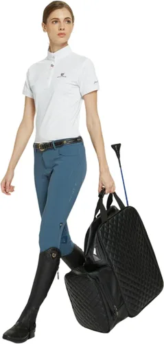 Miniatura 3 de Bolsa ecuestre profesional duradera de piel sintética impermeable para botas de equitación con compartimento para casco y sombrero