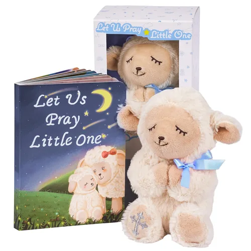 MyMateZoe Regalos de Bautizo para Niños, Gran Set de Bautizo, Dedicación y Regalo de Bautizo para Niños y Bebés Recién Nacidos, Incluye Muñeco de