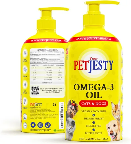 Miniatura 6 de Petjesty Pure Omega Daily para gatos y perros (10.1 fl oz)