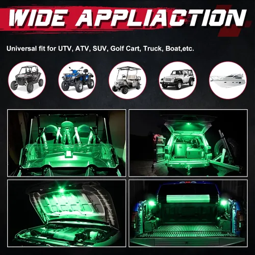 Miniatura 6 de OFFROADTOWN Luz LED de cúpula universal, montaje en barra enrollable, luces de cúpula UTV, luces de cúpula alimentadas por batería, luz