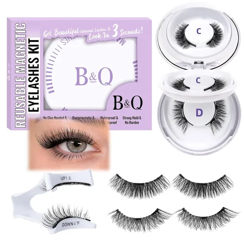 Miniatura 9 de Kit de racimos de pestañas esponjosas B&Q 280 piezas, extensiones de pestañas en racimos ultrasuaves, racimos de pestañas de volumen 70+90D 10-18mm