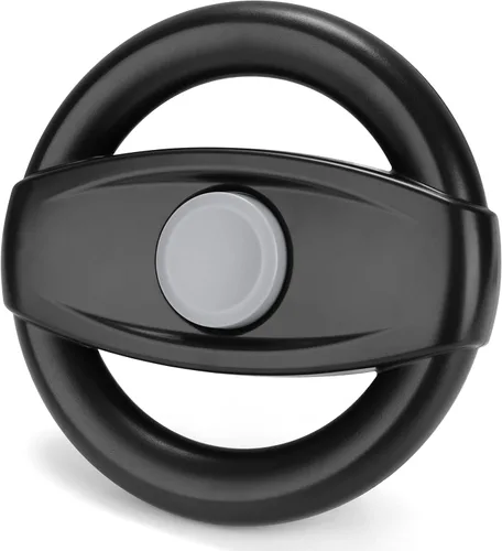 Miniatura 2 de Accmor Juguete para volante de cochecito, volante simulado para cochecito, carritos de compras, carrito universal desmontable de simulación, Negro