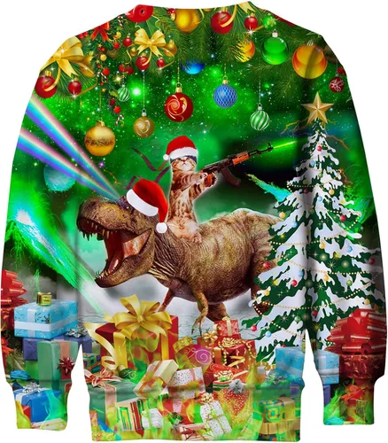 Miniatura 2 de BFUSTYLE Boy Girl Ugly Christmas Sweatshirt Kids Fleece Cool Xmas Pullover 4-16 Years