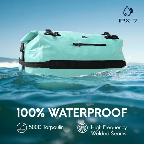 Miniatura 2 de Haimont Mochila Duffel Grande Impermeable con Parte Superior Enrollable, Bolsa Duffel Seca de Servicio Pesado para Navegación, Viajes, Camping