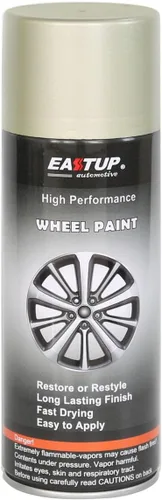 EASTUP Pintura Metálica Premium Oro Champán para Llantas - Acabado Brillante, Alta Durabilidad, Resistente al Desvanecimiento, Pintura en Aerosol